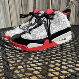 Nike Kids Air Jordan Dub Zero (GS) White Varsity Red Black 4.5Y